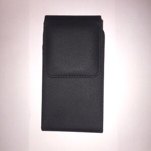 Black Faux Leather Phone Case